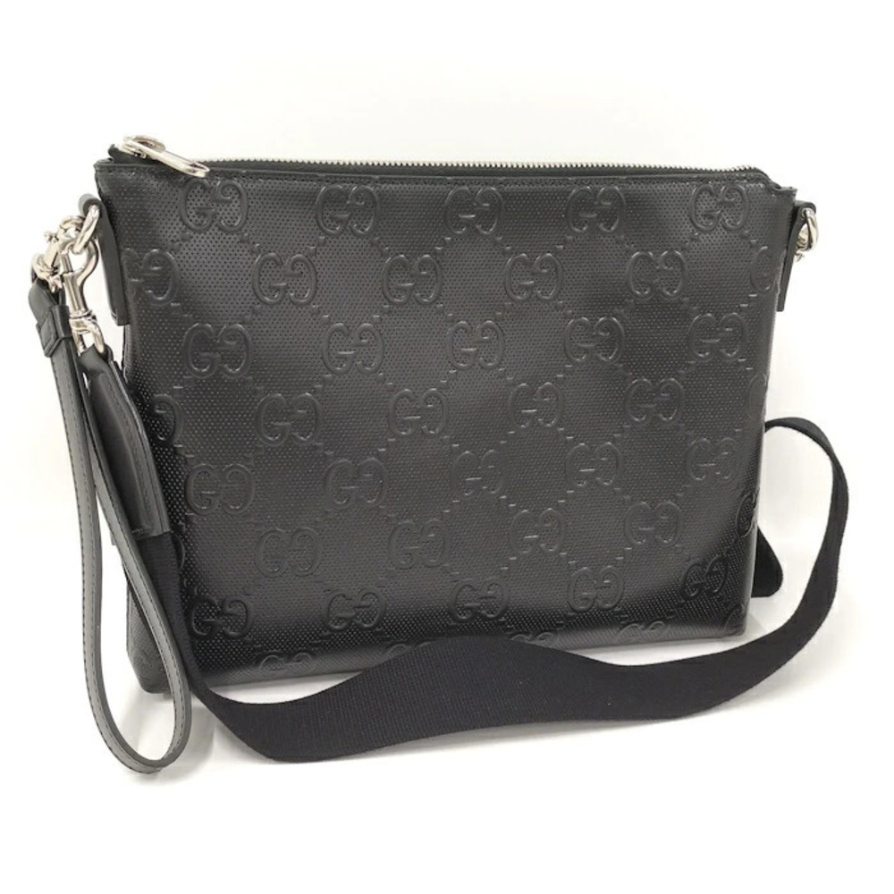 Gucci Bag Jumbo GG Embossed Leather Black